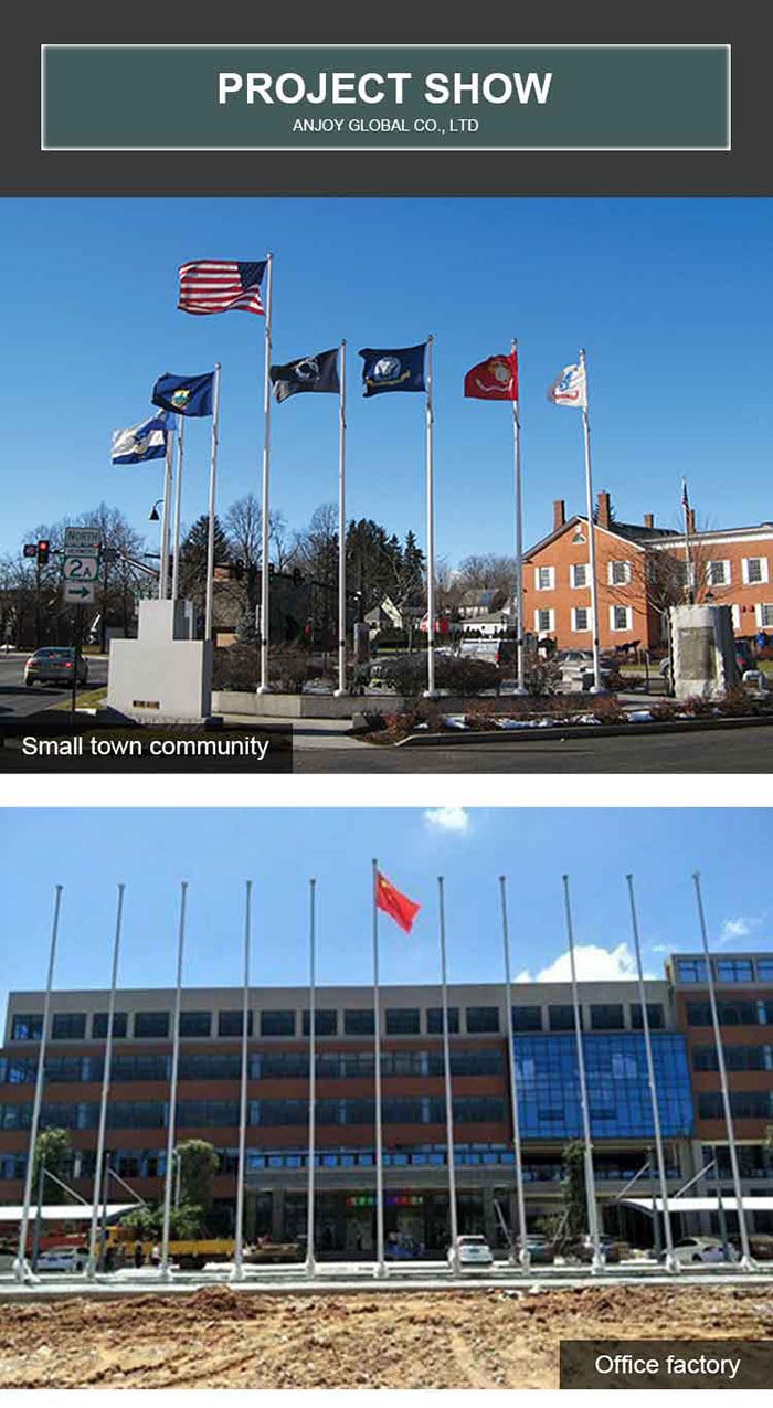 Customized Stainless Steel Flagpole