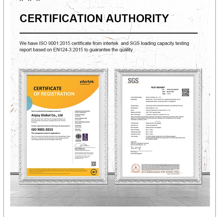 Anjoy certification