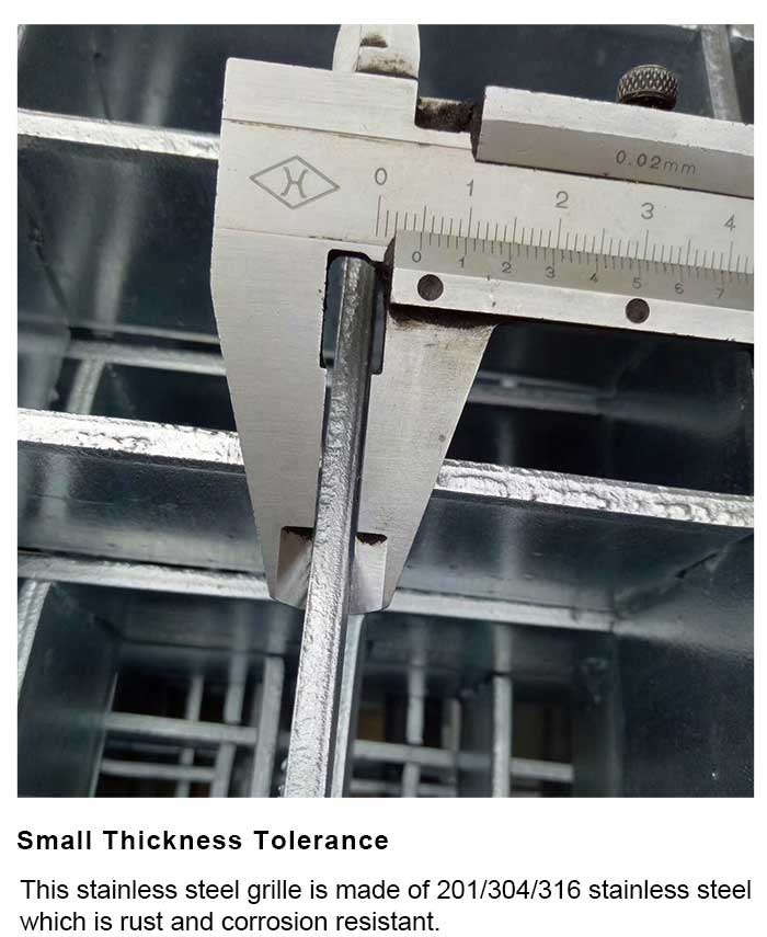 Stainless steel grille