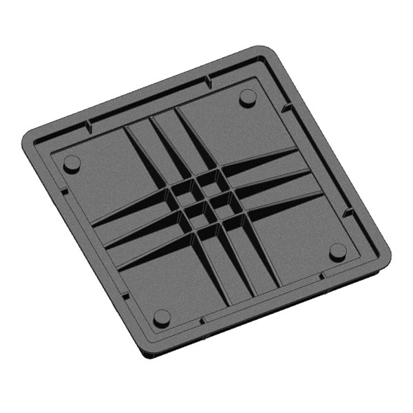 Solid Top Manhole Cover Double Seal D400 Square